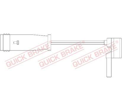 WS 0162 A
QUICK BRAKE
Styk ostrzegawczy, zużycie okładzin hamulcowych
