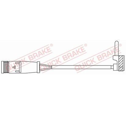 WS 0378 A
QUICK BRAKE
Styk ostrzegawczy, zużycie okładzin hamulcowych
