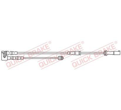 WS 0362 A
QUICK BRAKE
Styk ostrzegawczy, zużycie okładzin hamulcowych
