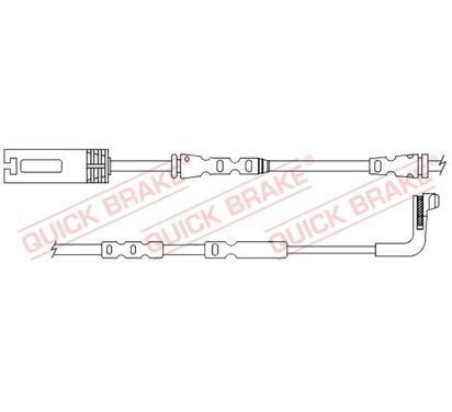 WS 0356 A
QUICK BRAKE
Styk ostrzegawczy, zużycie okładzin hamulcowych
