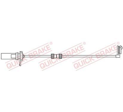 WS 0375 A
QUICK BRAKE
Styk ostrzegawczy, zużycie okładzin hamulcowych
