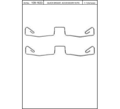 109-1633
QUICK BRAKE
Zestaw montażowy klocków hamulcowych
