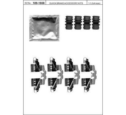 109-1808
QUICK BRAKE
Zestaw montażowy klocków hamulcowych
