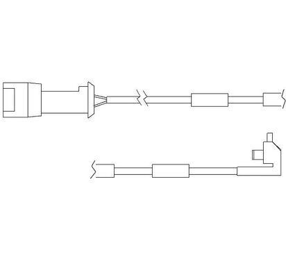 WS 0121 A
QUICK BRAKE
Styk ostrzegawczy, zużycie okładzin hamulcowych
