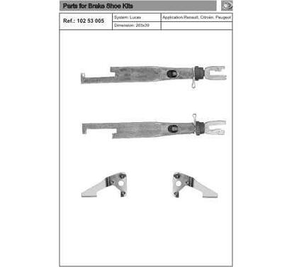 102 53 005
QUICK BRAKE
Zestaw nastawiacza, hamulec bębnowy
