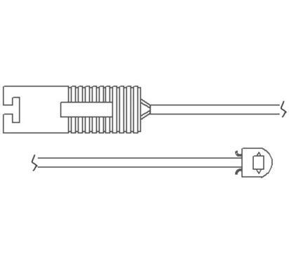 WS 0106 A
QUICK BRAKE
Styk ostrzegawczy, zużycie okładzin hamulcowych
