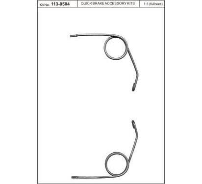 113-0504
QUICK BRAKE
Zestaw naprawczy, dźwignia hamulca postojowego (zacisk)
