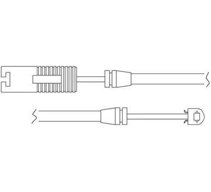 WS 0105 A
QUICK BRAKE
Styk ostrzegawczy, zużycie okładzin hamulcowych
