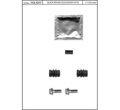 113-1317
QUICK BRAKE
Zestaw dodatków, zacisk hamulcowy
