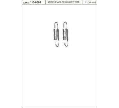 113-0508
QUICK BRAKE
Zestaw naprawczy, dźwignia hamulca postojowego (zacisk)
