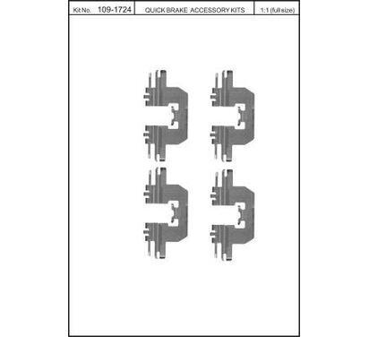 109-1724
QUICK BRAKE
Zestaw montażowy klocków hamulcowych
