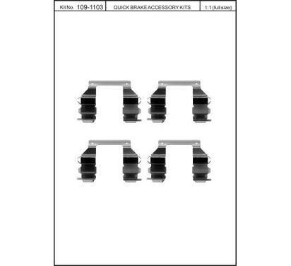 109-1103
QUICK BRAKE
Zestaw montażowy klocków hamulcowych
