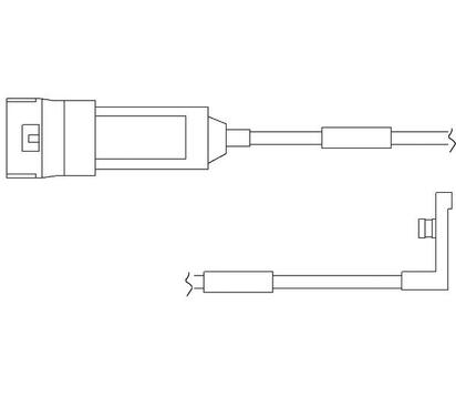 WS 0119 A
QUICK BRAKE
Styk ostrzegawczy, zużycie okładzin hamulcowych
