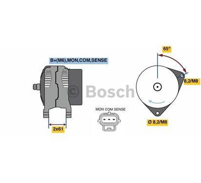 0 986 044 651
BOSCH
Alternator
