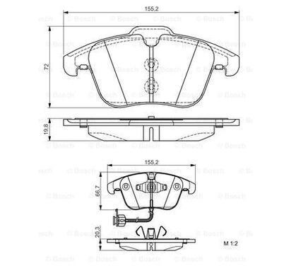 0 986 495 129
BOSCH
Klocki hamulcowe
