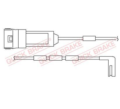 WS 0124 A
QUICK BRAKE
Styk ostrzegawczy, zużycie okładzin hamulcowych
