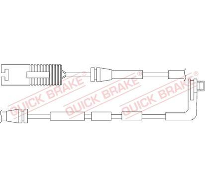 WS 0259 A
QUICK BRAKE
Styk ostrzegawczy, zużycie okładzin hamulcowych
