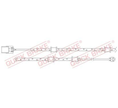 WS 0318 A
QUICK BRAKE
Styk ostrzegawczy, zużycie okładzin hamulcowych
