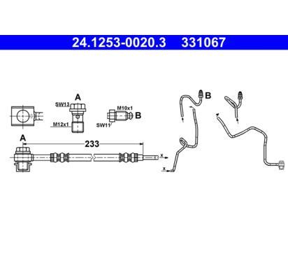 24.1253-0020.3
ATE
Przewód hamulcowy elastyczny
