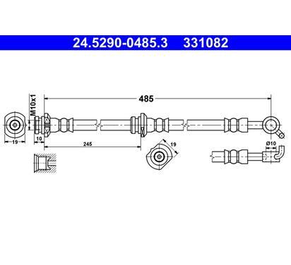 24.5290-0485.3
ATE
Przewód hamulcowy elastyczny
