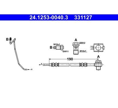 331127
ATE
Przewód hamulcowy elastyczny
