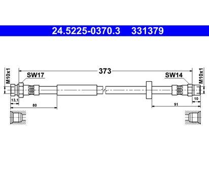 24.5225-0370.3
ATE
Przewód hamulcowy elastyczny
