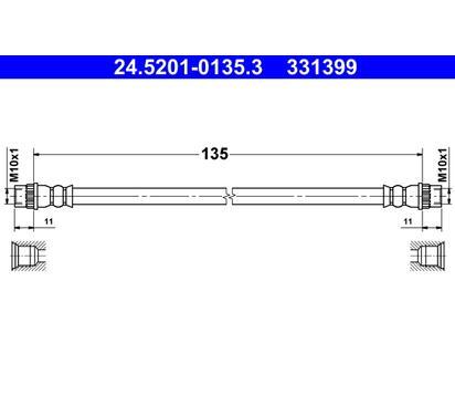 24.5201-0135.3
ATE
Przewód hamulcowy elastyczny
