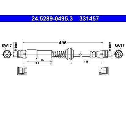 24.5289-0495.3
ATE
Przewód hamulcowy elastyczny
