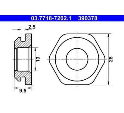 03.7718-7202.1
ATE
Uszczelnienie, króciec przyłączeniowy przewodu podciśn. BKV
