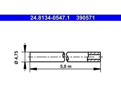 24.8134-0547.1
ATE
Przewód hamulcowy
