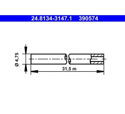 24.8134-3147.1
ATE
Przewód hamulcowy
