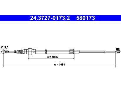 580173
ATE
Cięgło, hamulec postojowy
