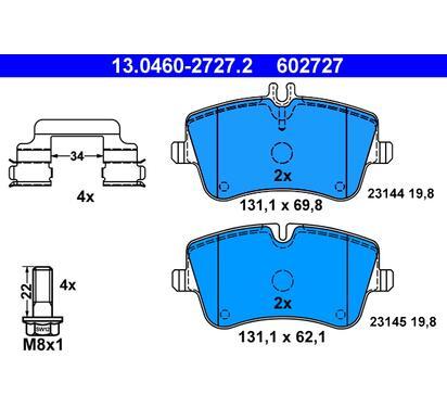 13.0460-2727.2
ATE
Klocki hamulcowe
