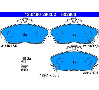 13.0460-2803.2
ATE
Klocki hamulcowe
