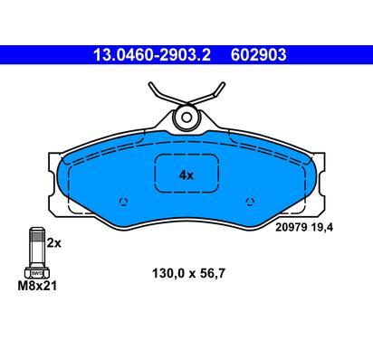 13.0460-2903.2
ATE
Klocki hamulcowe
