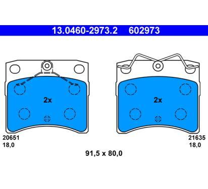 13.0460-2973.2
ATE
Klocki hamulcowe
