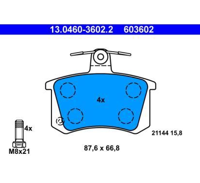 603602
ATE
Klocki hamulcowe
