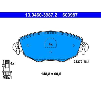 603987
ATE
Klocki hamulcowe
