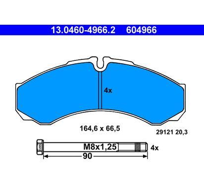 13.0460-4966.2
ATE
Klocki hamulcowe
