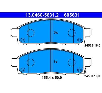 605631
ATE
Klocki hamulcowe
