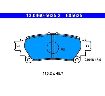 13.0460-5635.2
ATE
Klocki hamulcowe
