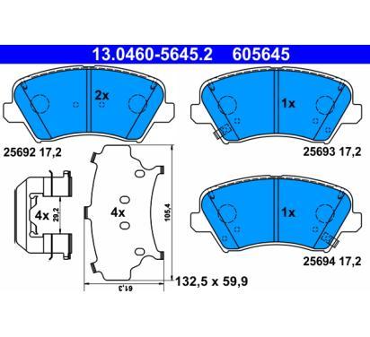 13.0460-5645.2
ATE
Klocki hamulcowe
