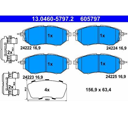 13.0460-5797.2
ATE
Klocki hamulcowe
