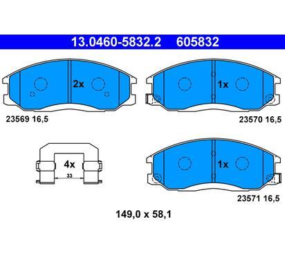 13.0460-5832.2
ATE
Klocki hamulcowe
