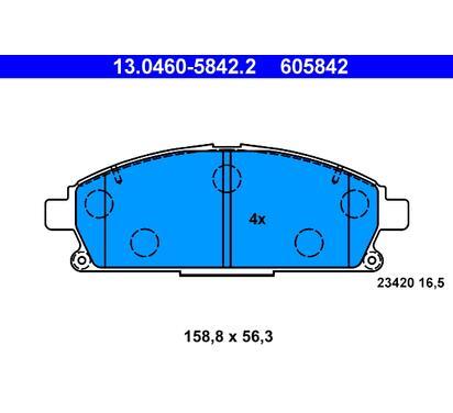 13.0460-5842.2
ATE
Klocki hamulcowe
