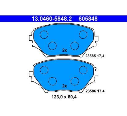 605848
ATE
Klocki hamulcowe
