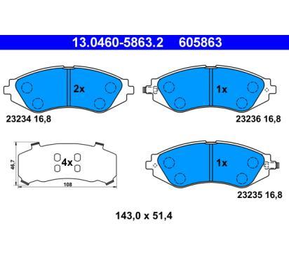 13.0460-5863.2
ATE
Klocki hamulcowe
