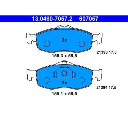 13.0460-7057.2
ATE
Klocki hamulcowe
