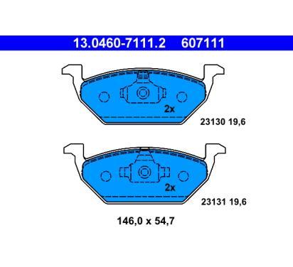 13.0460-7111.2
ATE
Klocki hamulcowe
