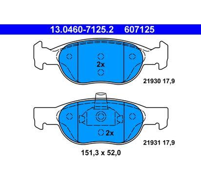 13.0460-7125.2
ATE
Klocki hamulcowe
